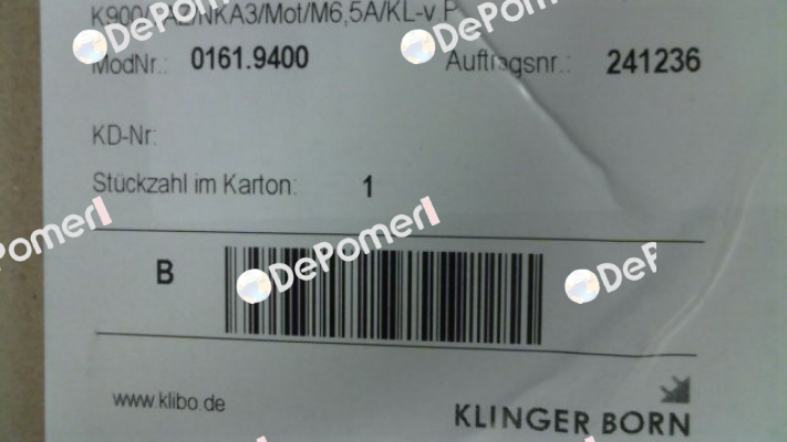 0161.9400 Klinger Born