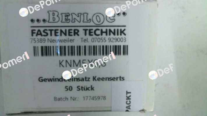 KNM5x0,8 Keensert