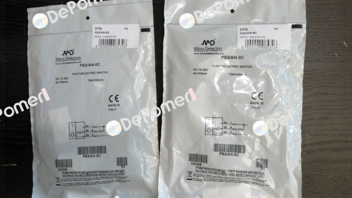 PS2/AN-0C Micro Detectors / Diell (now Datasensing)