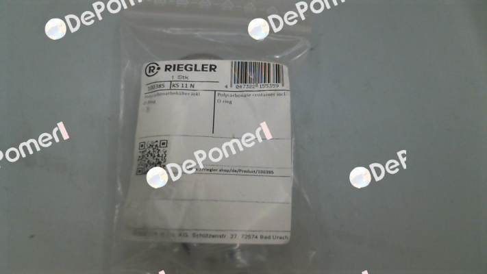 Type KS 11 N, code 100385 Riegler