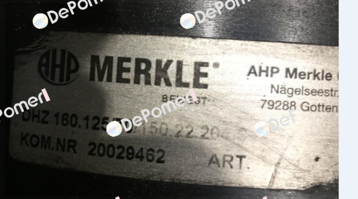 DHZ 160.125/70.22.204.150 S.AA11.EE44.DD22 Merkle