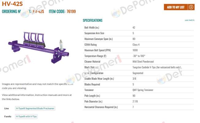 HV-42S Flexco