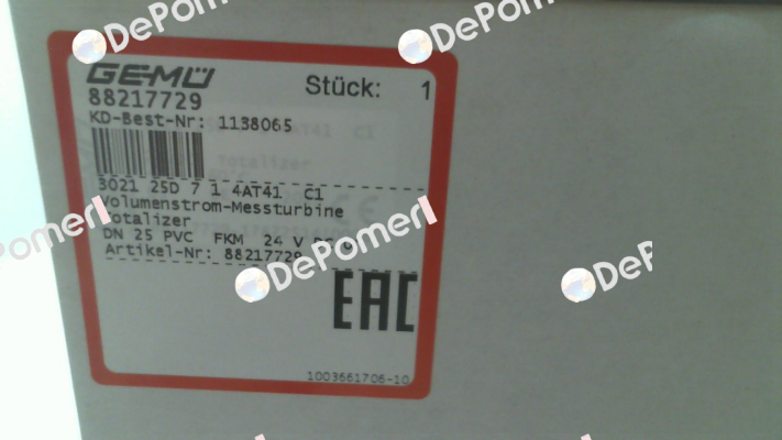 3021 25D 7 1 4AT41 C1 Gemü