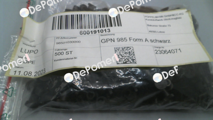 985 0103 0000 / GPN 985 / 0103 Poppelmann