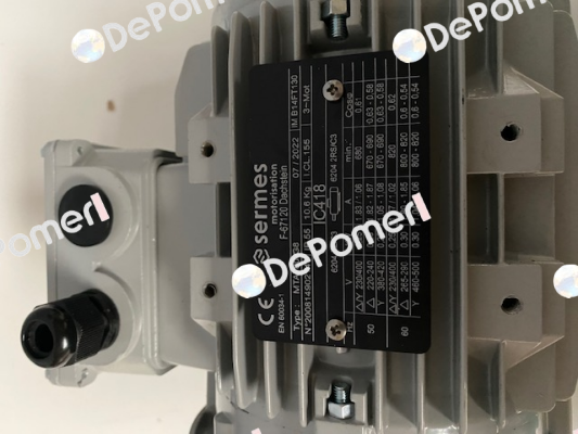 MOT.80 0,25KW 8P 230/400V 50/60HZ B14FT130 IC418 Almo