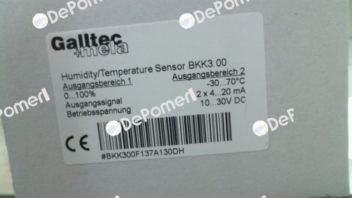 BKK300F137A130DH Galltec Mela