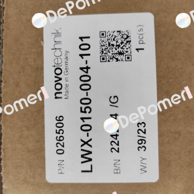 P/N: 400026506, Type: LWX-0150-004-101 Novotechnik