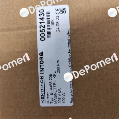 00521430 /  KPL BFK458-20E 205V 260NM Kendrion