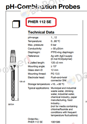 PH -Elektrode PHER-112-SE  ProMinent