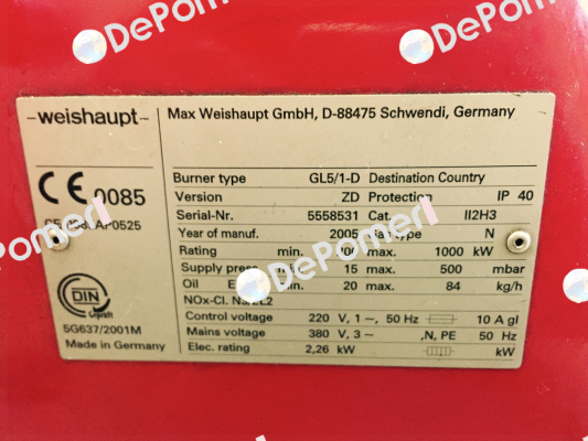 601150 Weishaupt