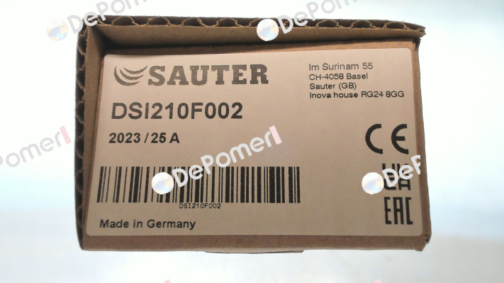 DSI210F002 Sauter